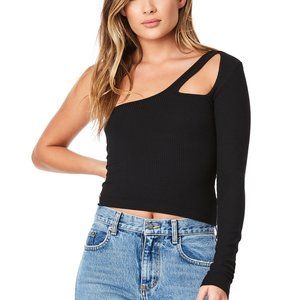 NWT Emma & Sam ONE SHOULDER LONG SLEEVE TEE
